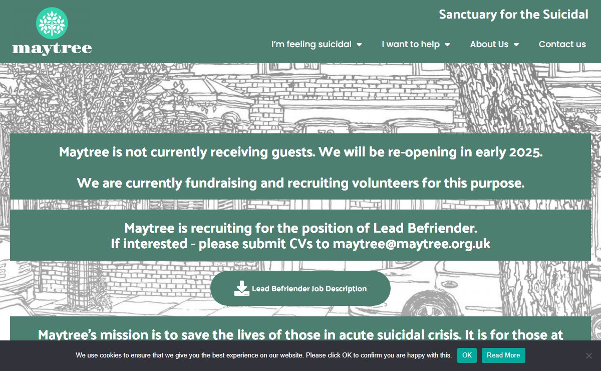 Maytree | Sanctuary for the suicidal