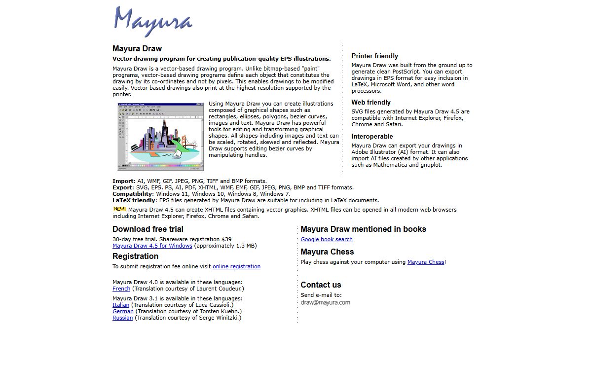 Mayura Draw Vector Drawing Program with SVG and EPS export