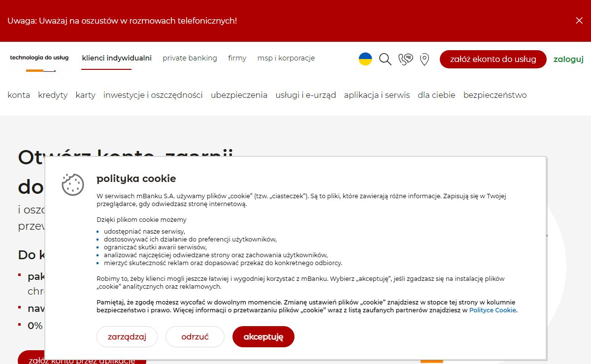 Kredyty, lokaty, konta bankowe, karty, ubezpieczenia online | mBank.pl