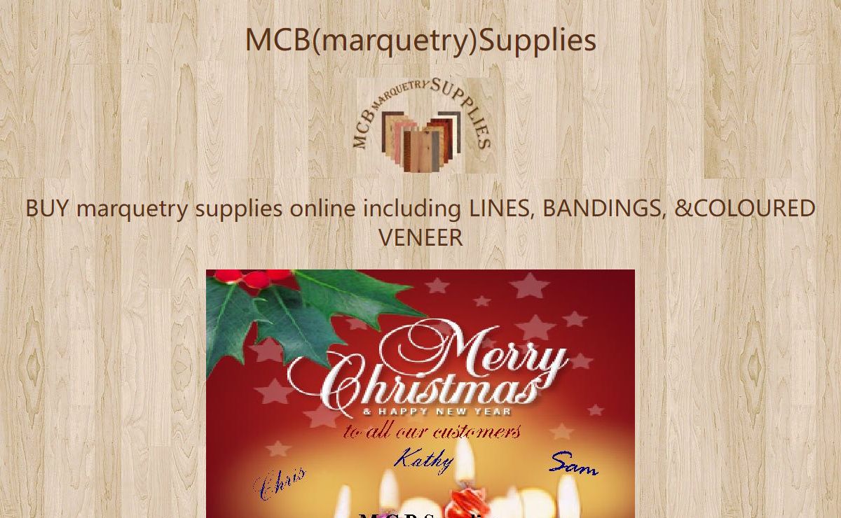MCB(marquetry)SUPPLIES,LINES, BANDINGS, & COLOURED VENEER