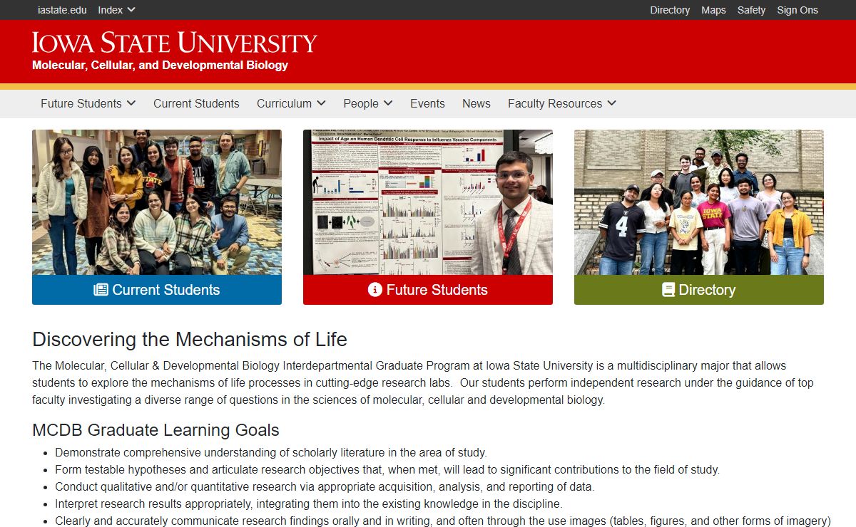 Molecular, Cellular, and Developmental Biology