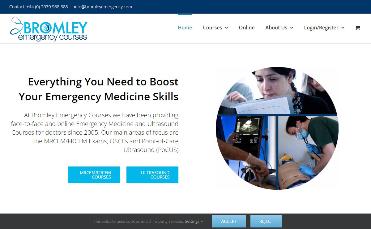 Bromley Emergency Courses | RCEM & Ultrasound Courses