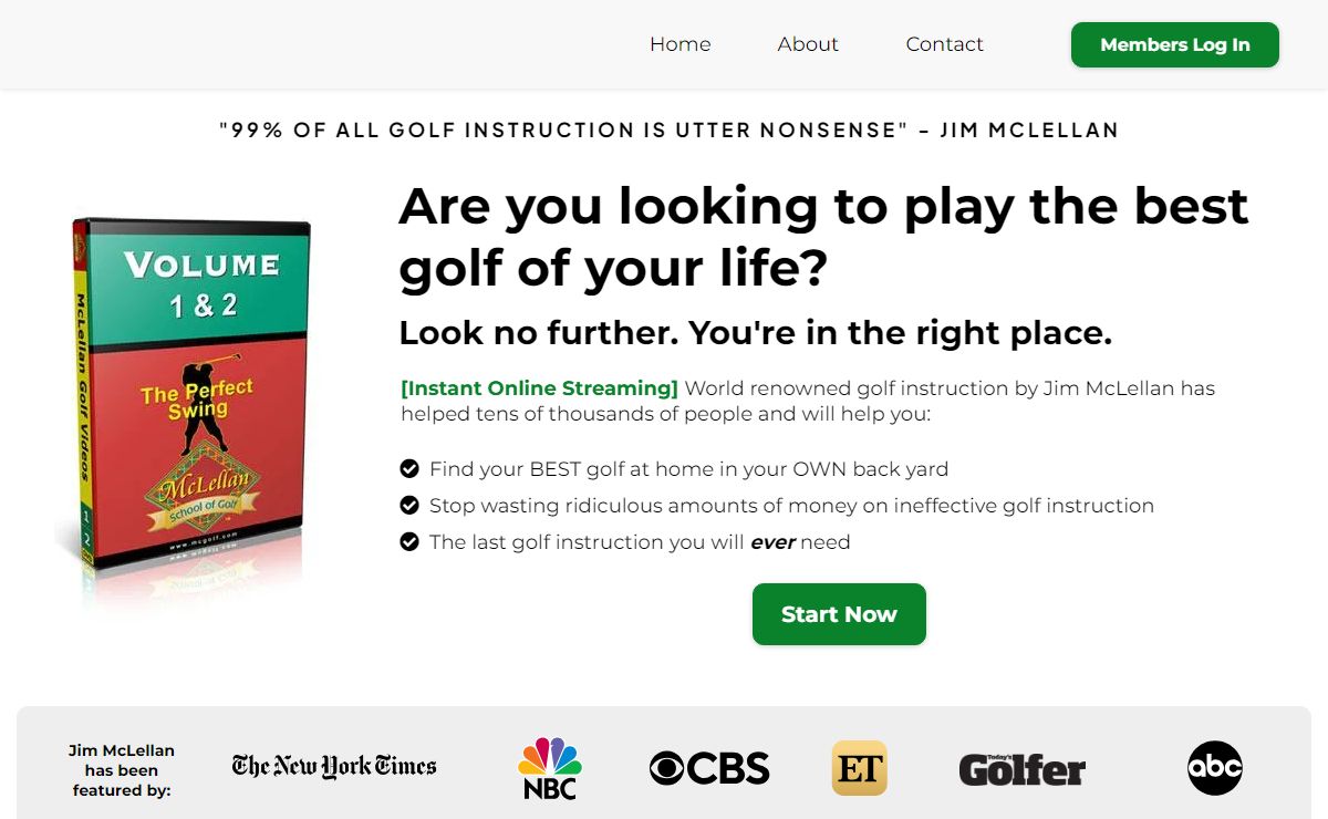 McGolf: Home of the Perfect Golf Swing