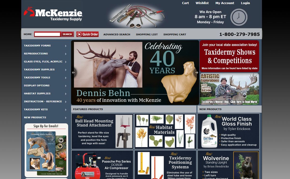 McKenzie Taxidermy Supply