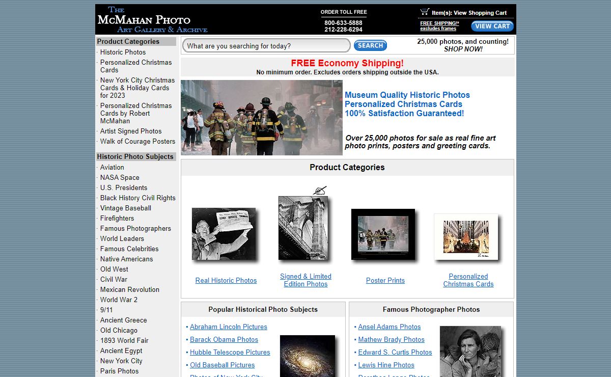 Museum Quality Historic Photos and Greeting Cards | The McMahan Photo Archive