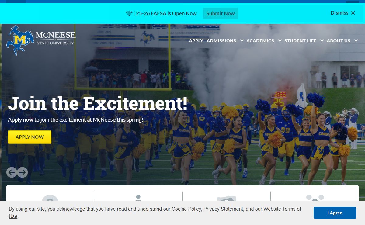 McNeese State University in Lake Charles, Louisiana