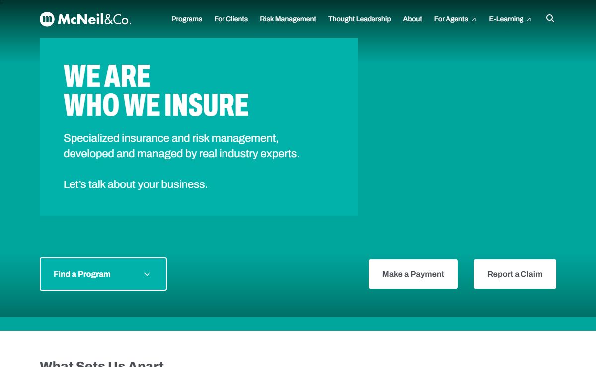 McNeil & Co. | Specialized Insurance and Risk Management