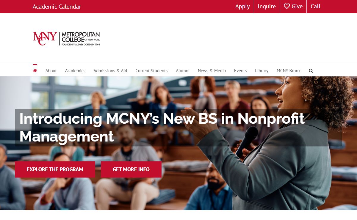 Metropolitan College of New York | Our Purpose is Progress