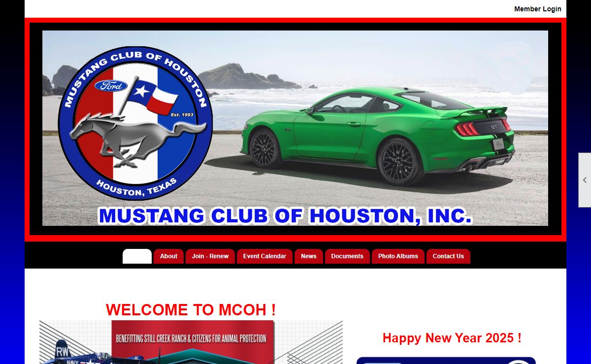 Home - Mustang Club of Houston Inc.