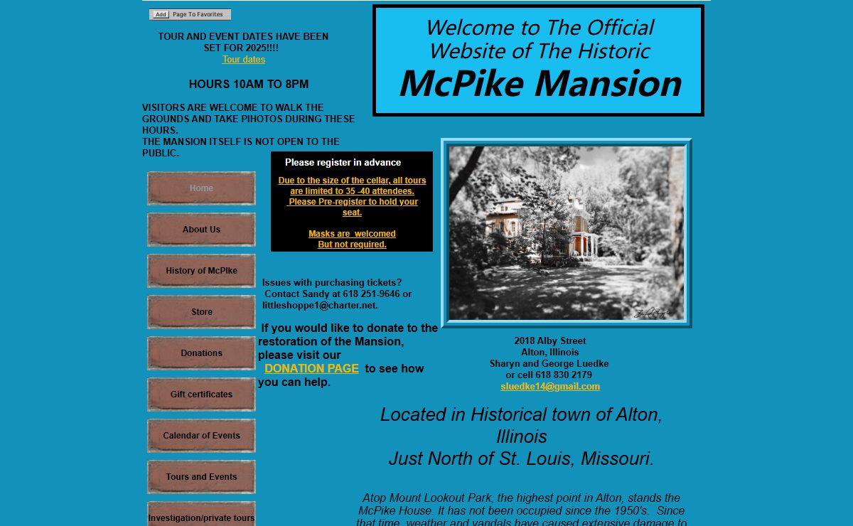 McPike Mansion Home Page