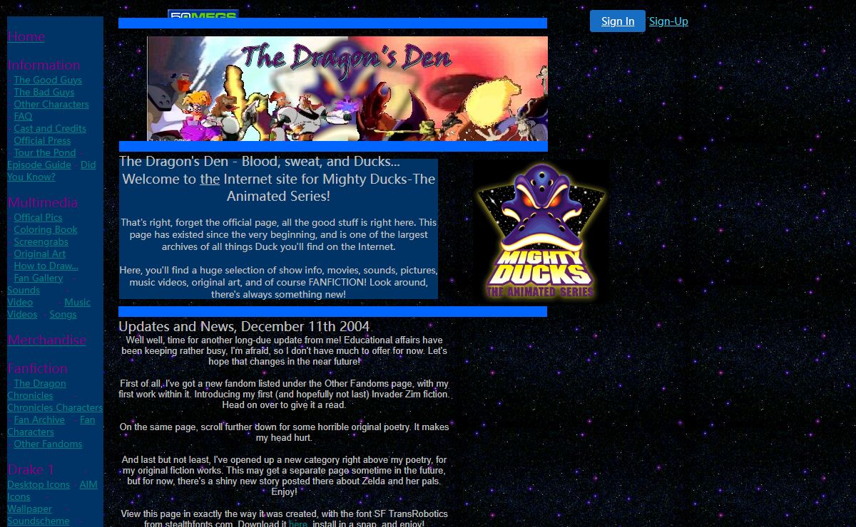 The Dragon's Den - Mighty Ducks: The Animated Series