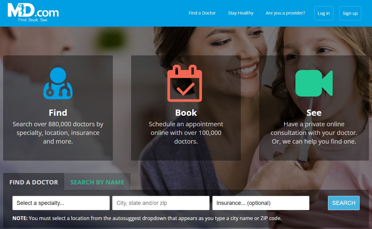 MD.com | Find a Doctor - Book Appointments Online - Read Reviews