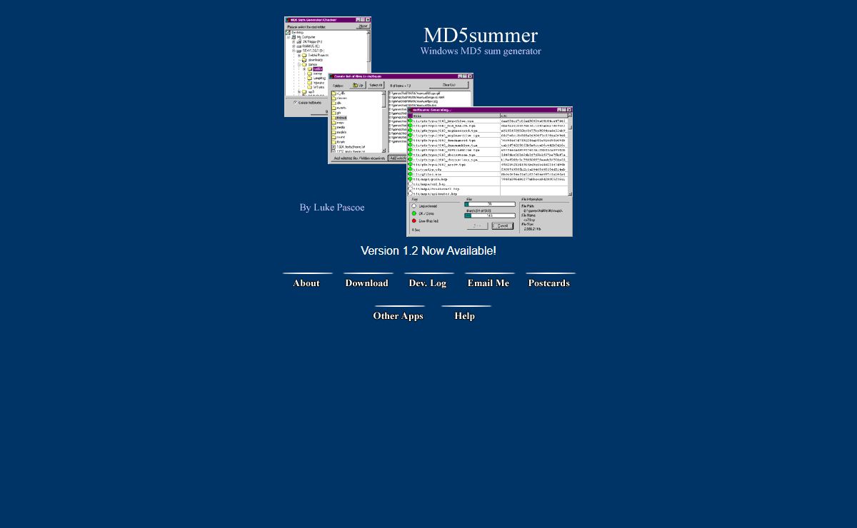 Home of the MD5summer