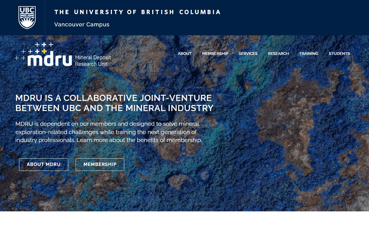 MDRU – Mineral Deposit Research Unit