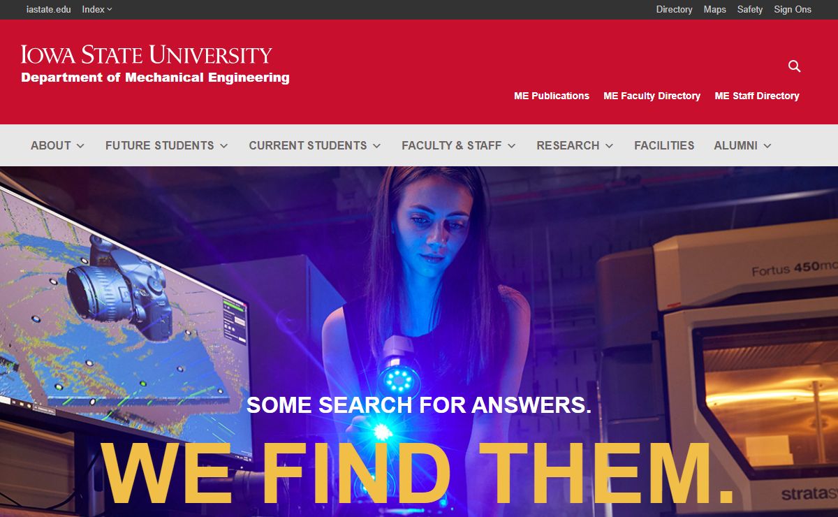 Department of Mechanical Engineering – Iowa State University