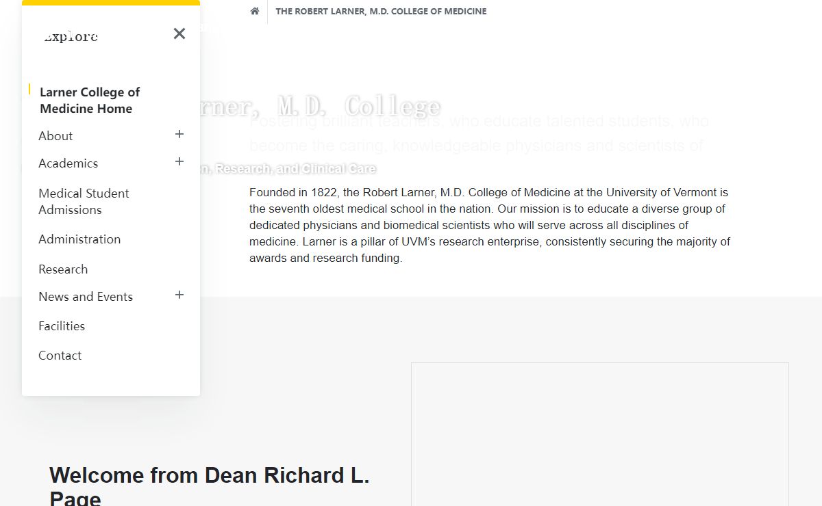 The Robert Larner, M.D. College of Medicine | The University of Vermont