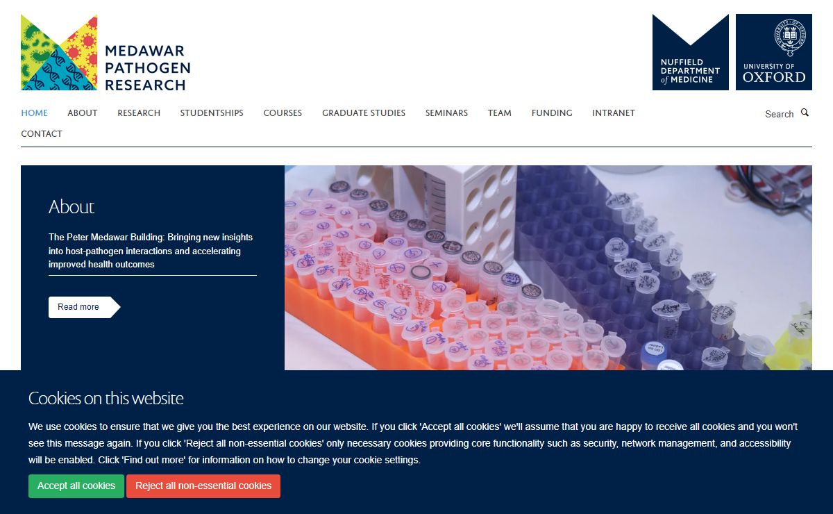 Home — Peter Medawar Building for Pathogen Research
