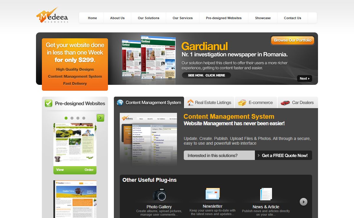 Web design, Website Development, Content Management System - Medeea Web Works