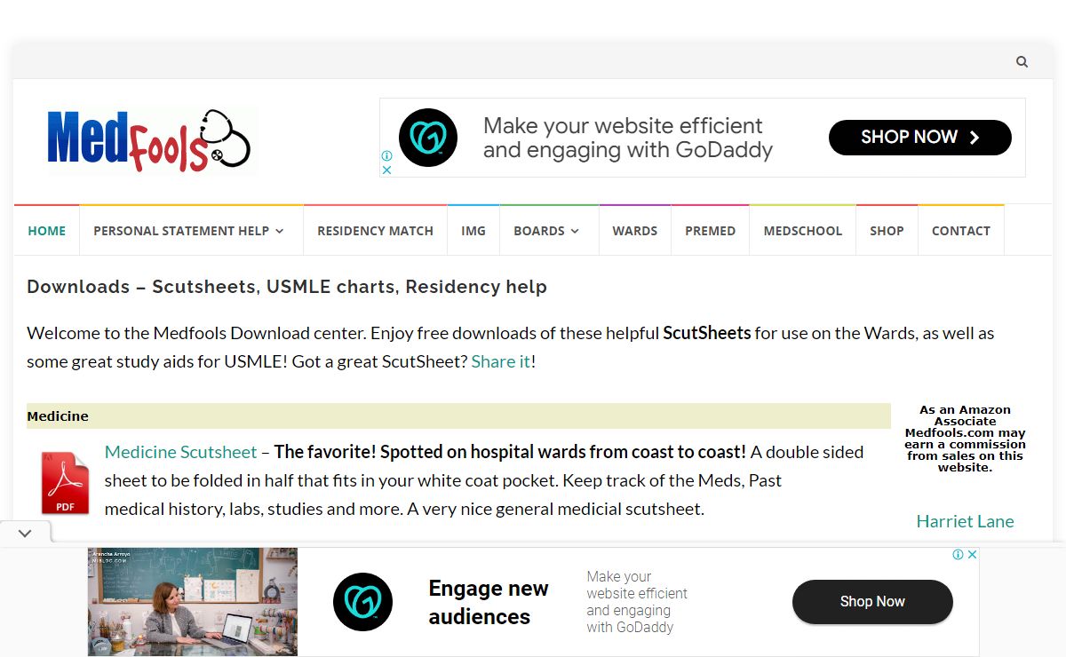 Downloads - Scutsheets, USMLE charts, Residency help - Medfools