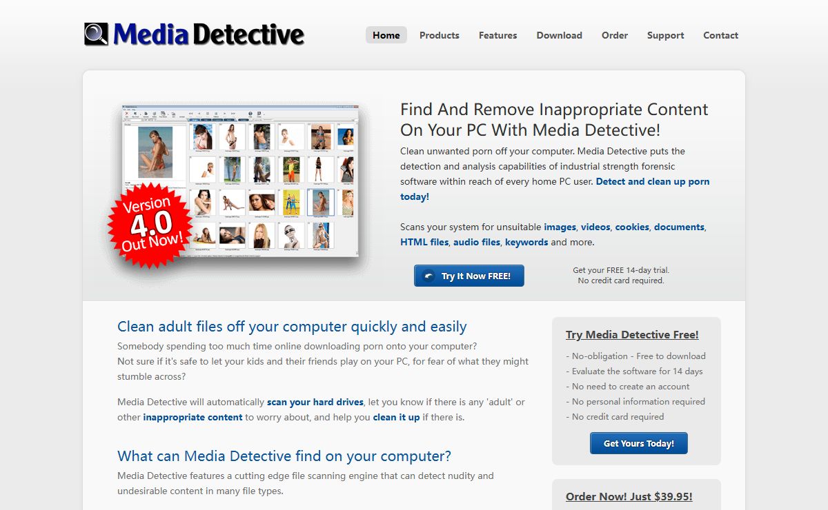 Media Detective - Software to Detect and Remove adult material on your home computer