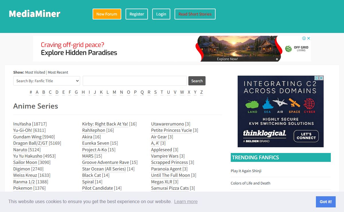 Fan Fiction Archive | MediaMiner