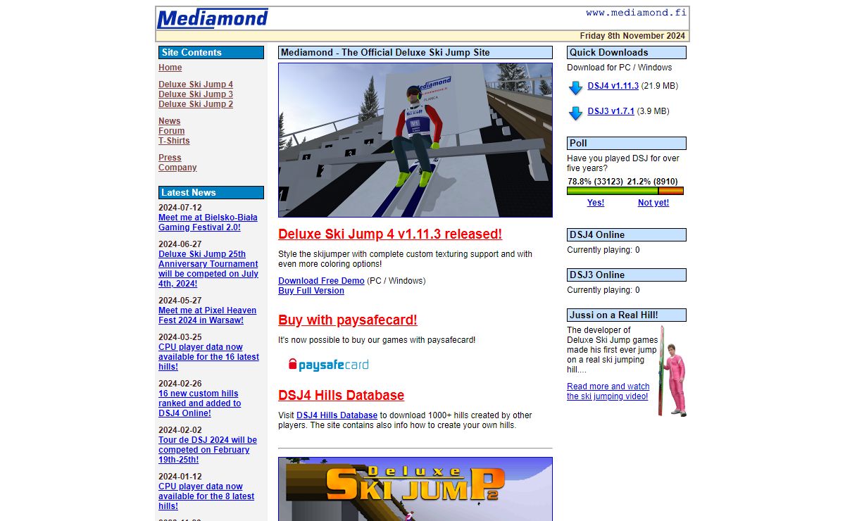 Mediamond - The Official Deluxe Ski Jump Site
