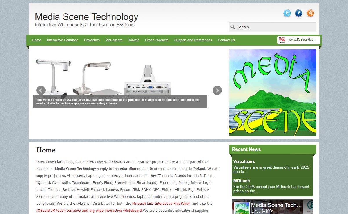 Interactive Whiteboards & Touchscreen Systems - Interactive Solutions for education in schools and colleges in Ireland : Media Scene Technology