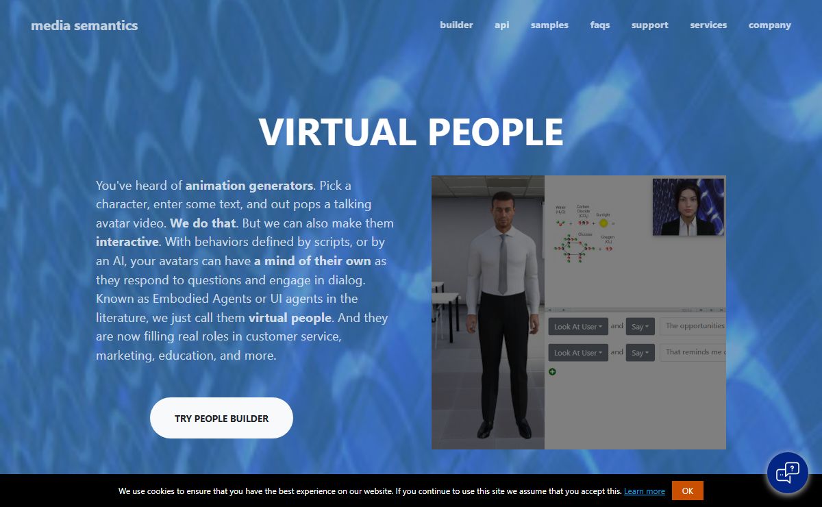 Media Semantics - animated talking characters for your videos and website