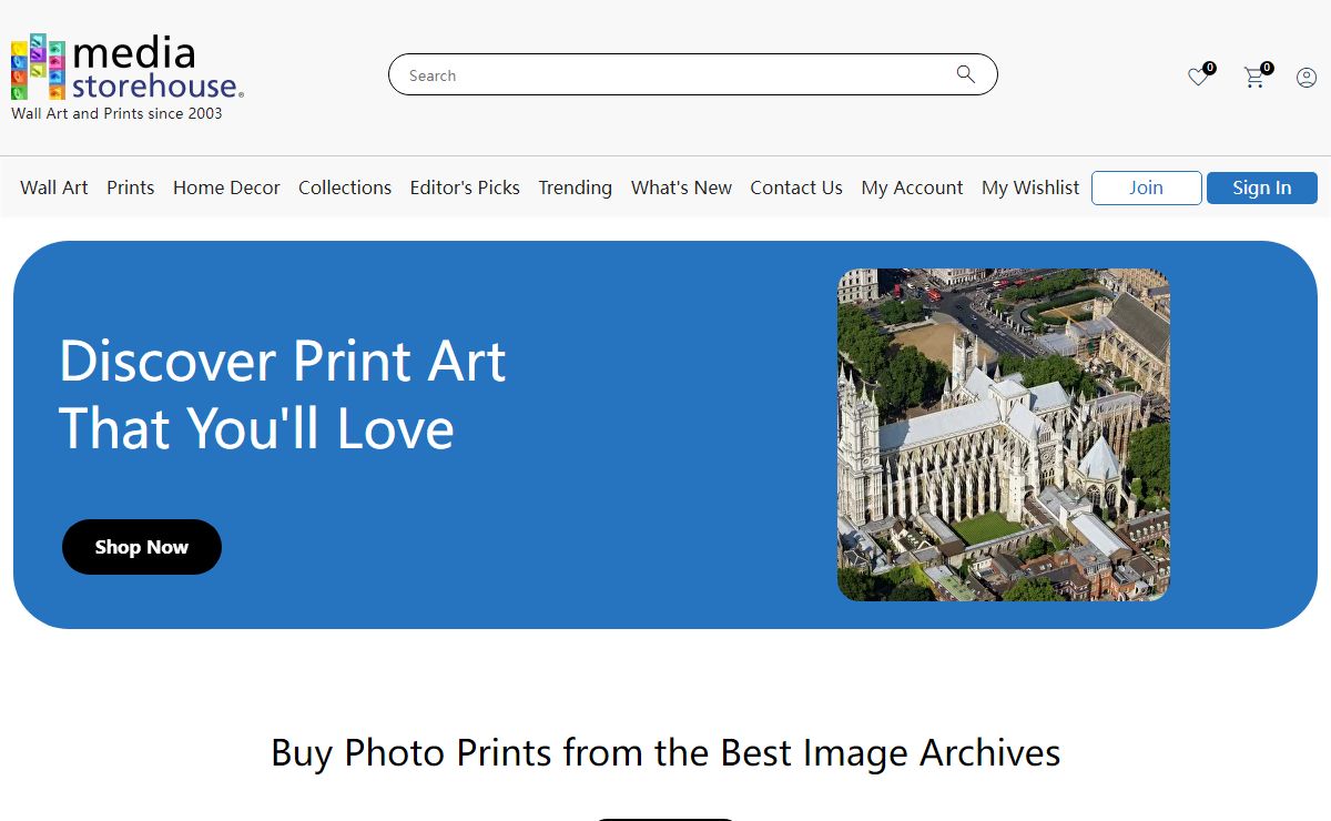 Photo Prints & Wall Art · Media Storehouse