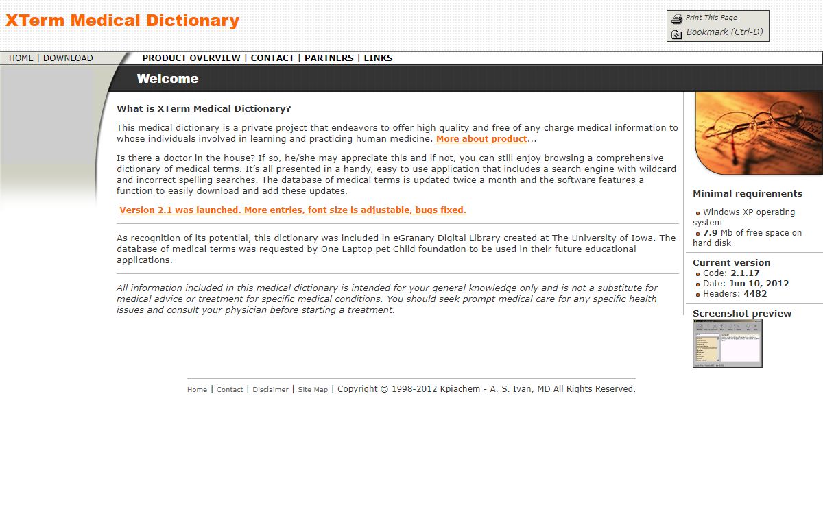 XTerm Medical Dictionary