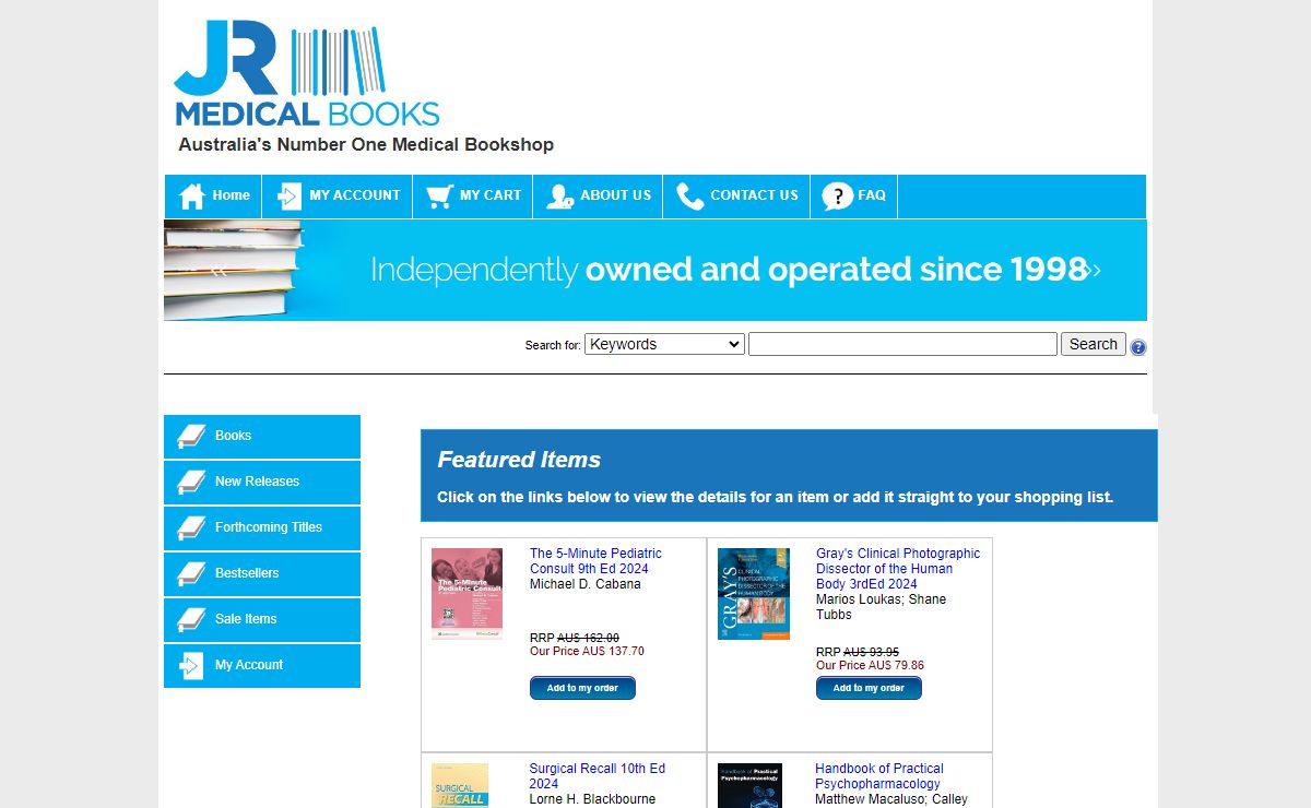 JR Medical Books