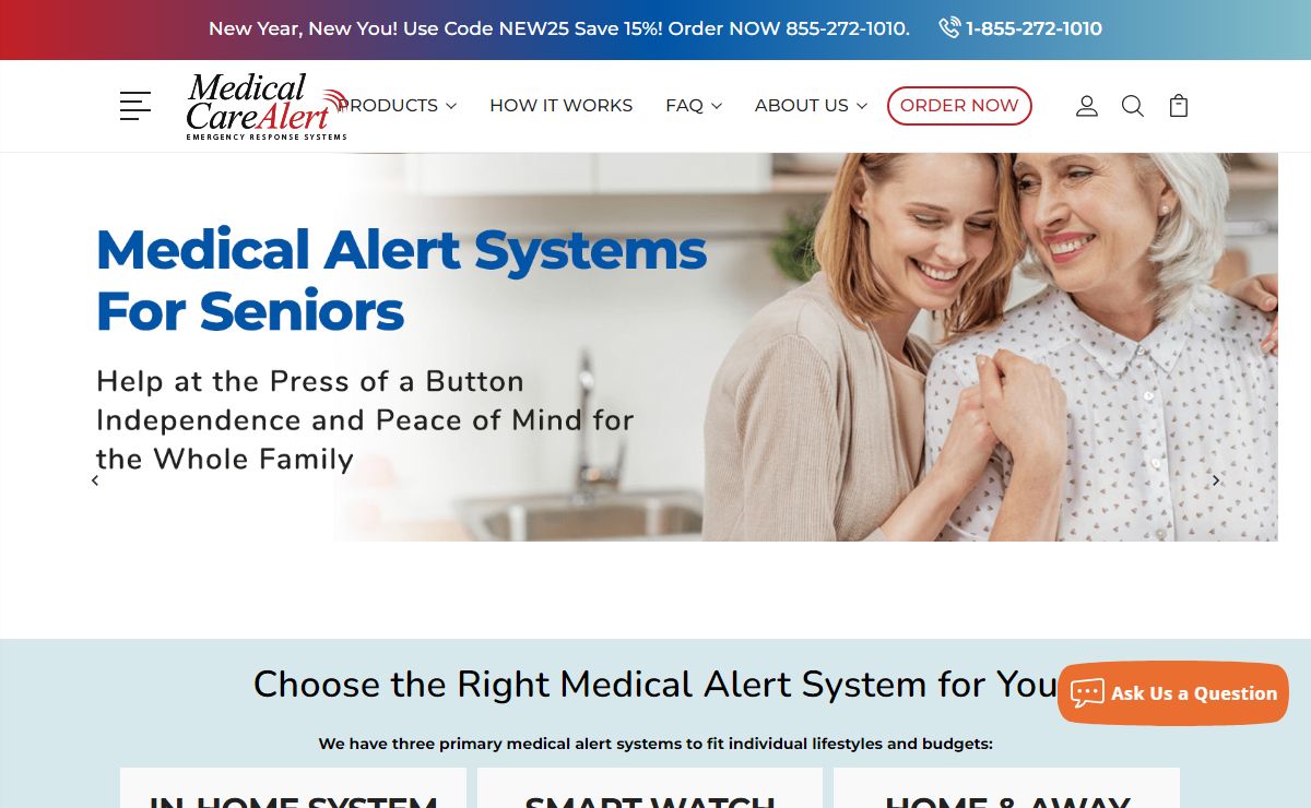Medical Care Alert | Medical Alert Systems for Seniors