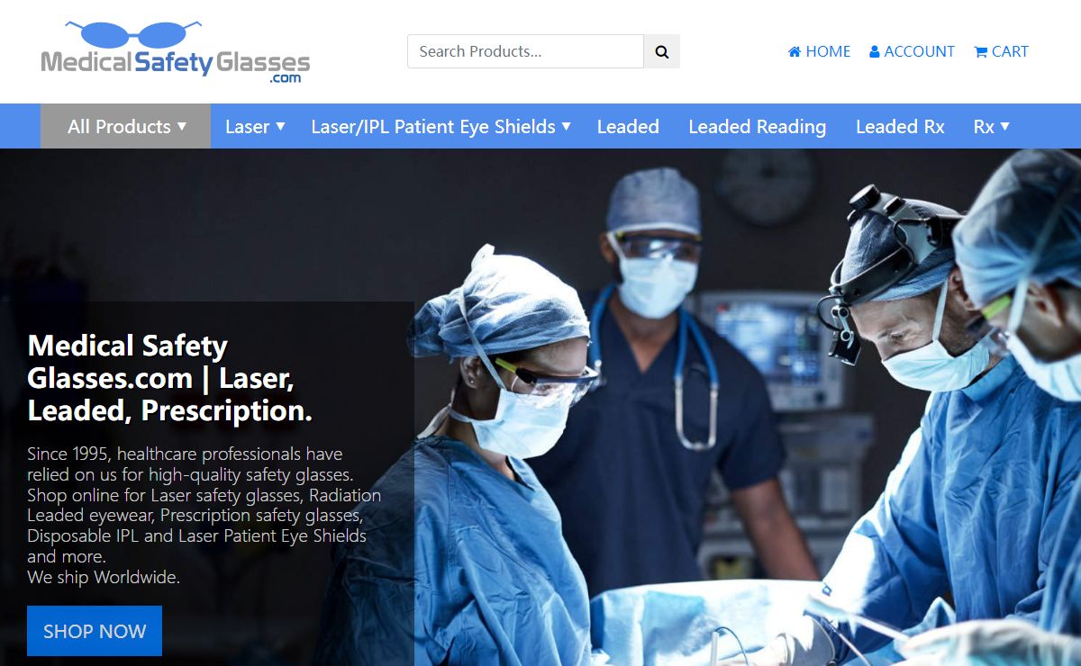 Safety Glasses, X-Ray, Leaded Radiation, Laser