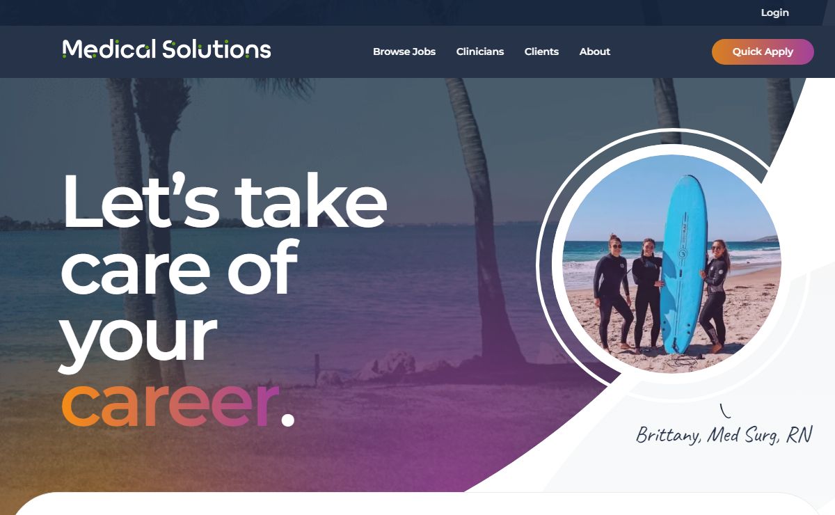 The Best Travel Nursing Jobs Are With Medical Solutions