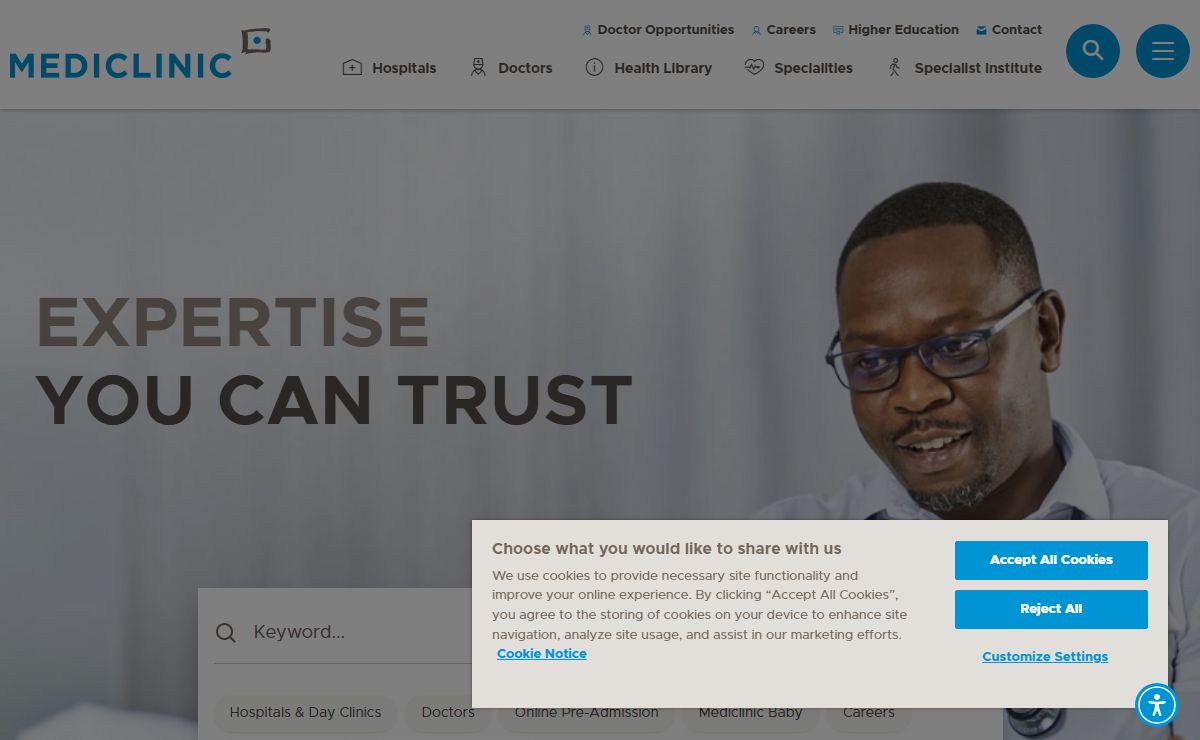 Mediclinic Southern Africa - Hospitals in South Africa and Namibia