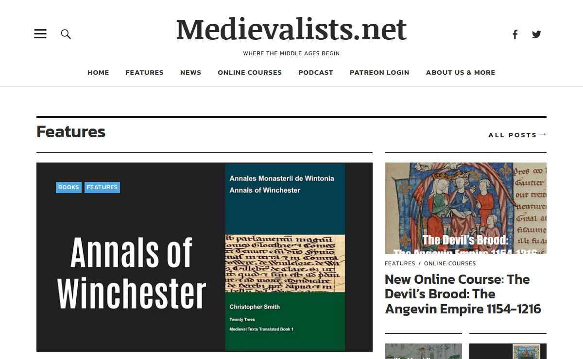 Medievalists.net - Where the Middle Ages Begin