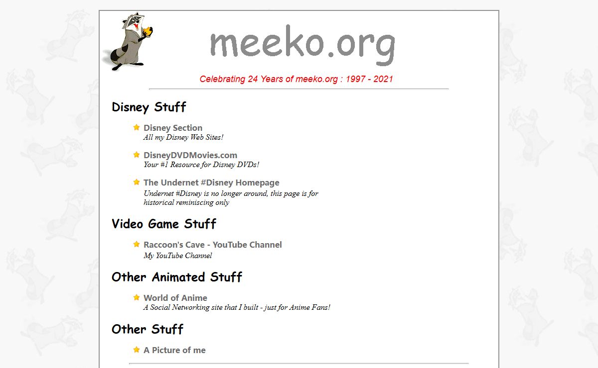 Meeko's Home Page