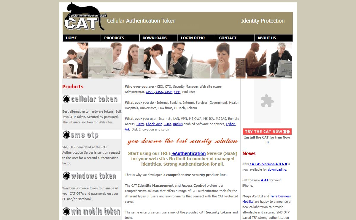 Mega AS CAT TFA OTP Strong Authentication Solutions