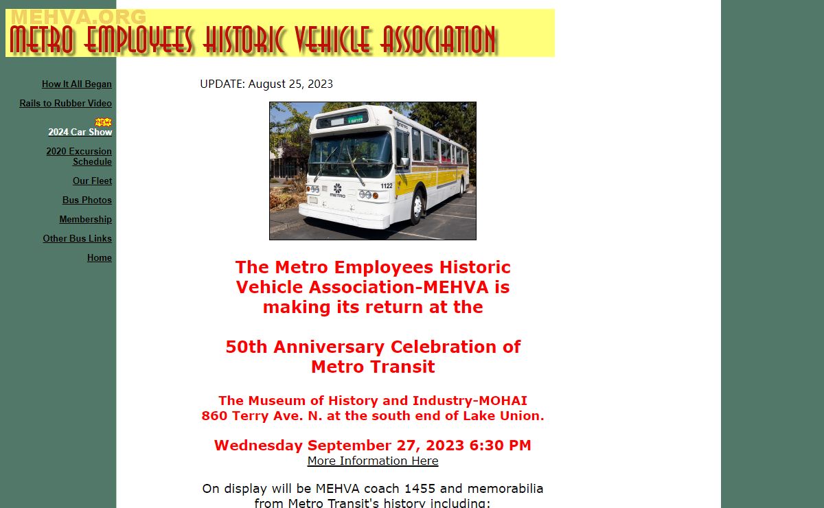 Metro Employee Historic Vehicle Association