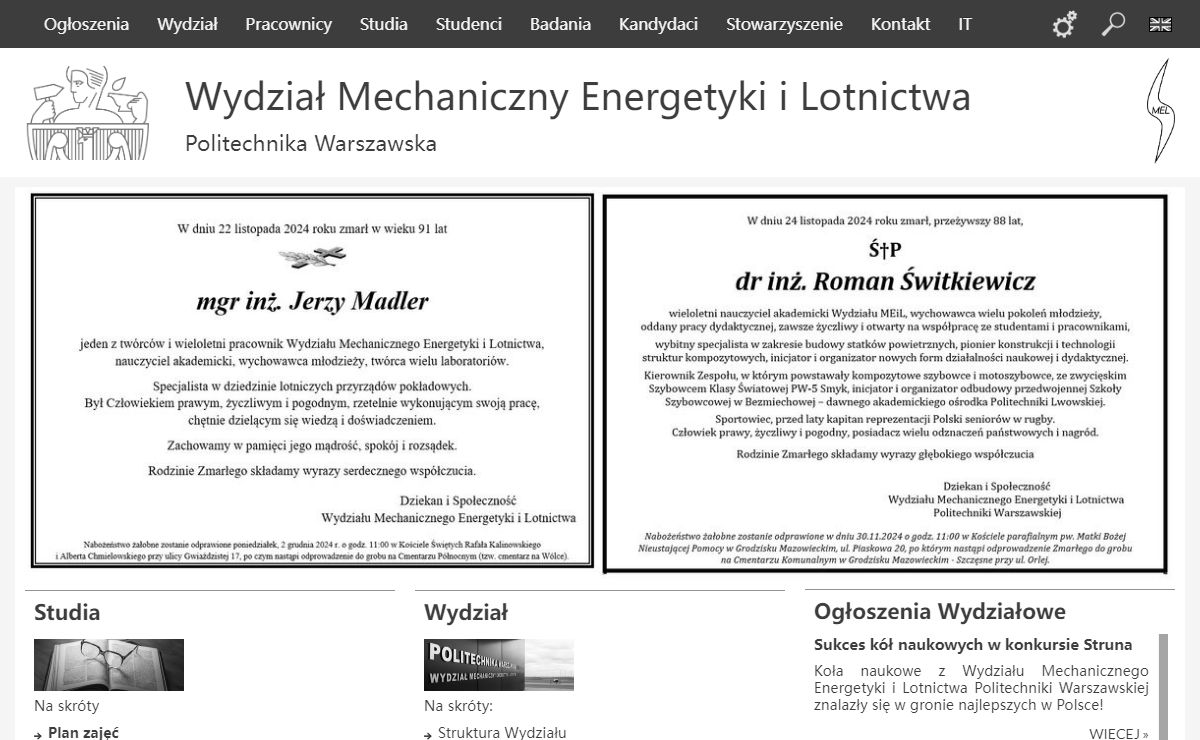 MEiL / Strona główna - MEiL