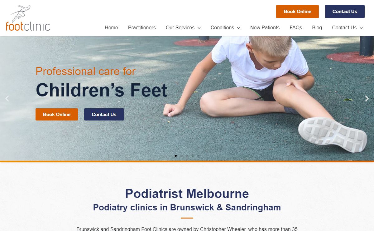 Melbourne Podiatry Clinics in Brunswick & Sandringham