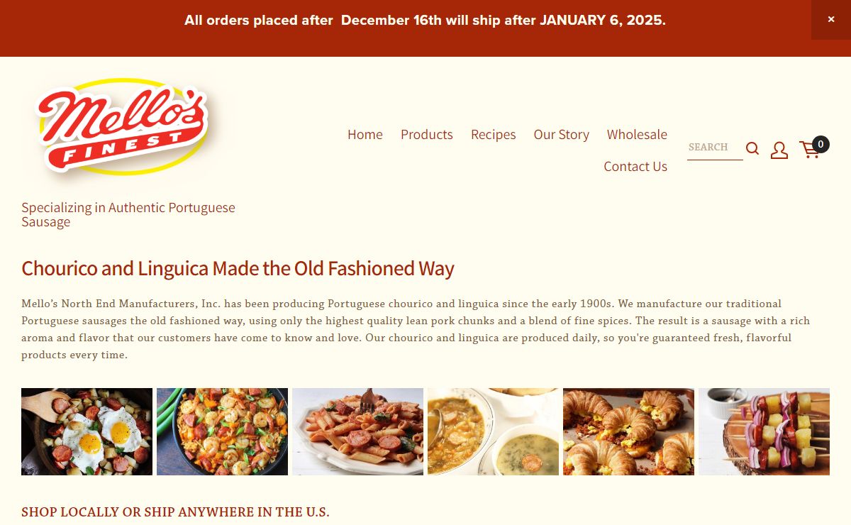 Mello's Chourico & Linguica