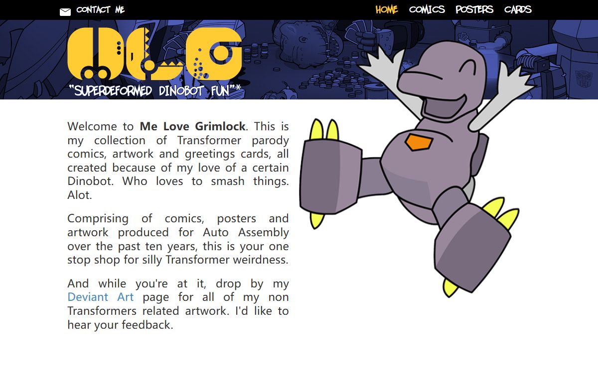 Me Love Grimlock - Superdeformed Transformer Artwork