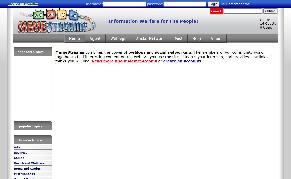 MemeStreams | Information Warfare for The People!