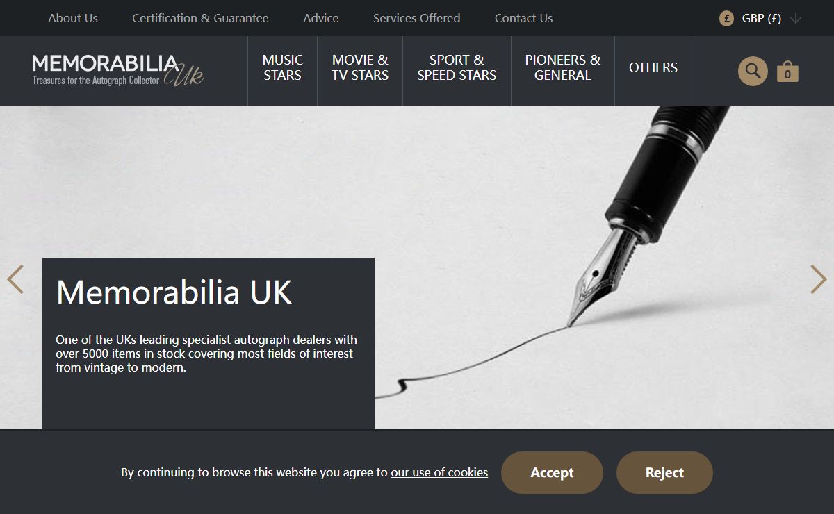 Welcome to Memorabilia UK - Memorabilia UK