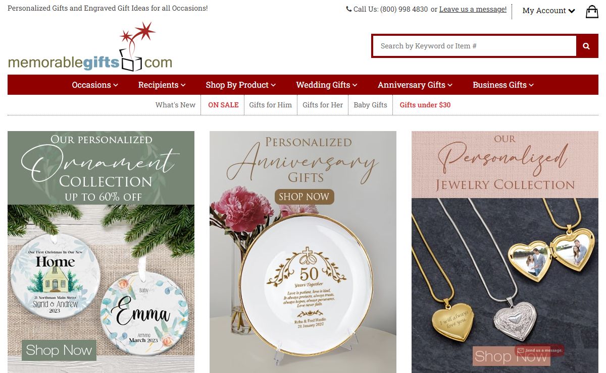 Personalized Gifts | Custom Engraved Gift Ideas - MemorableGifts.com