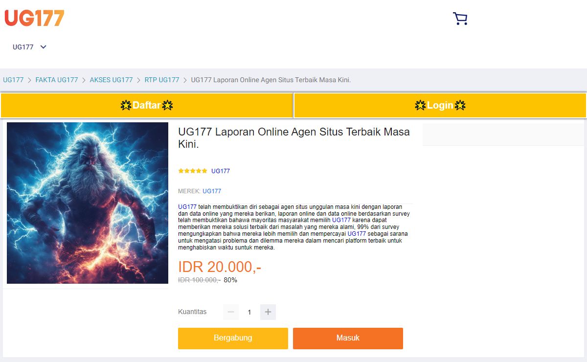 UG177 Laporan Online Agen Situs Terbaik Masa Kini.