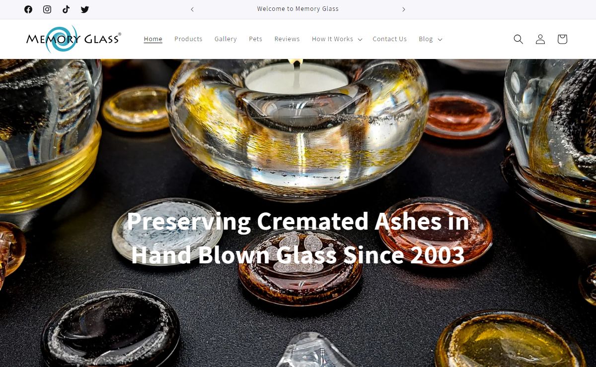 Glass Cremation Memorials, Keepsakes, Jewelry – Memory Glass