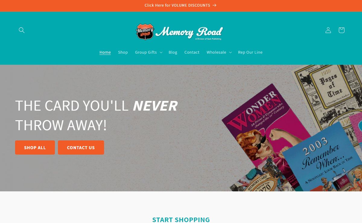 Gifts for Birthdays, Anniversaries, Reunions & more! – Memory Road