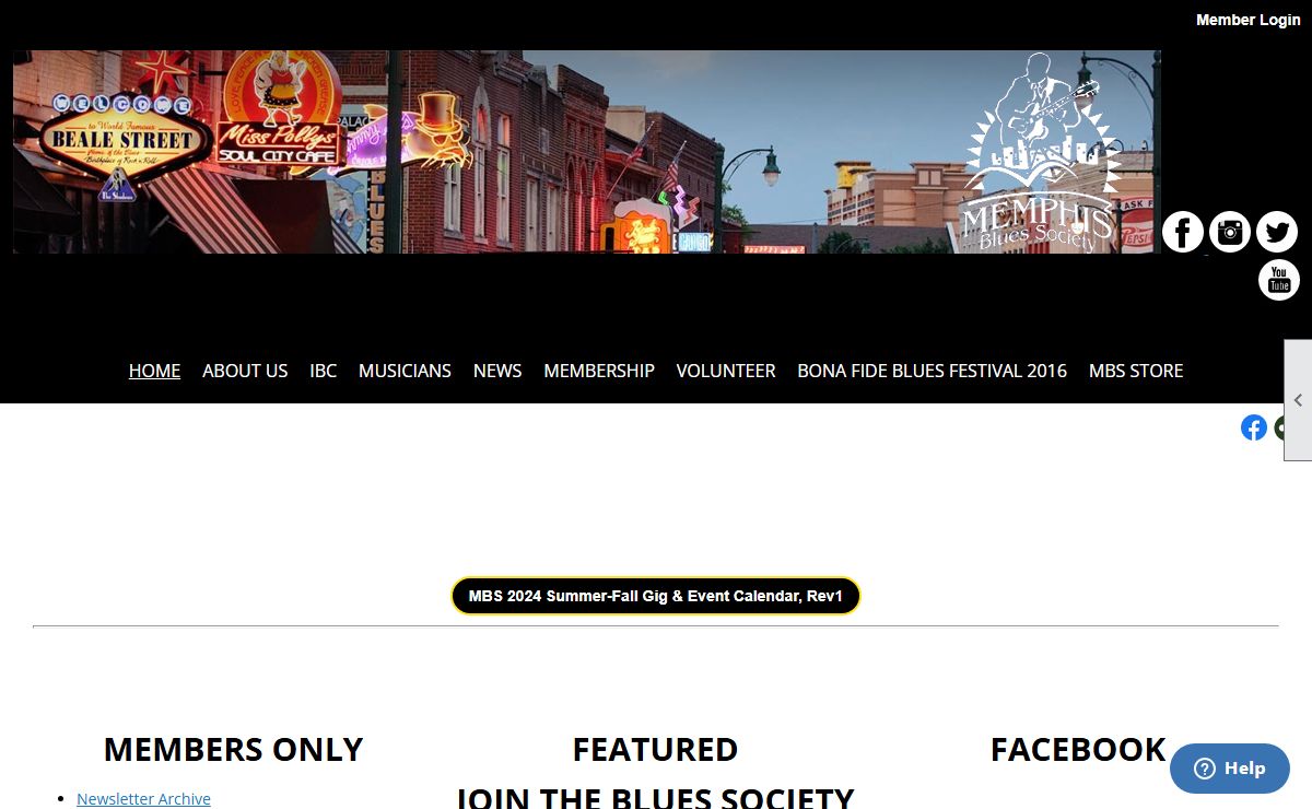 Home - Memphis Blues Society